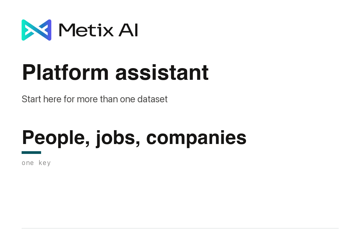 Metix AI Platform Assistant avatar