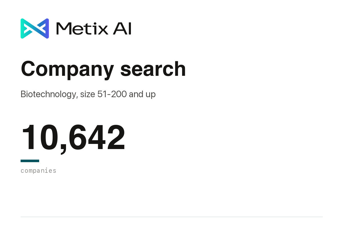 Metix AI Company Search avatar